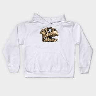 Dinosaur Skull Psittacosaurus Sticker Kids Hoodie